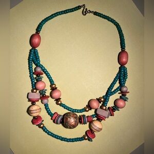 Bohemian Multicolor Beaded Necklace